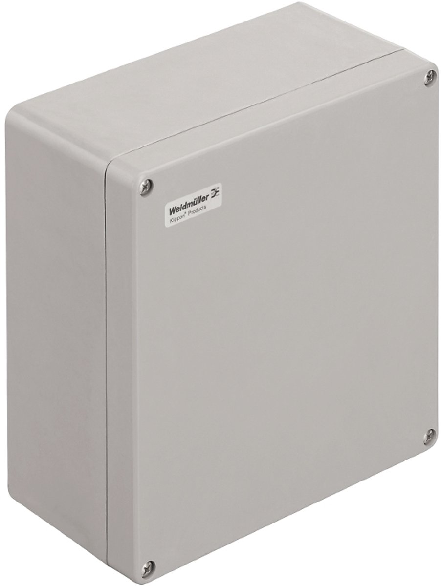 Weidmüller KLIPPON POK 252512 Boîtier 255 x 250 x 120 polyester renforcé de fibres de verre gris 1 pc(s) Piece
