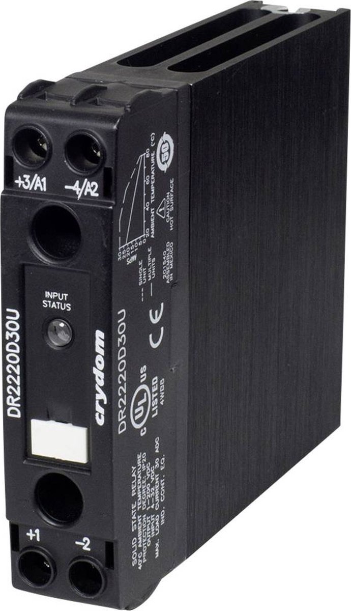 Crydom DR2220D20U Contacteur à semi-conducteurs 20 A Convient pour marque (relais): Crydom Piece 1 pc(s)