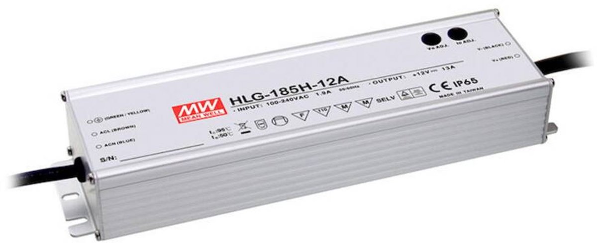 Driver LED MEAN WELL HLG-185H-48A