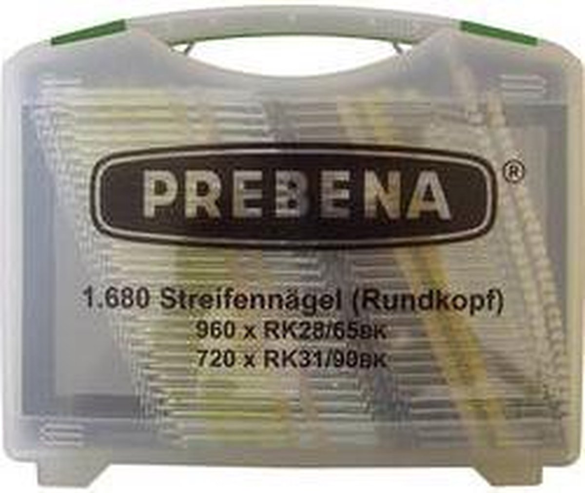 Prebena RK-Box Set de clous en bande à tête ronde 1680 pc(s)