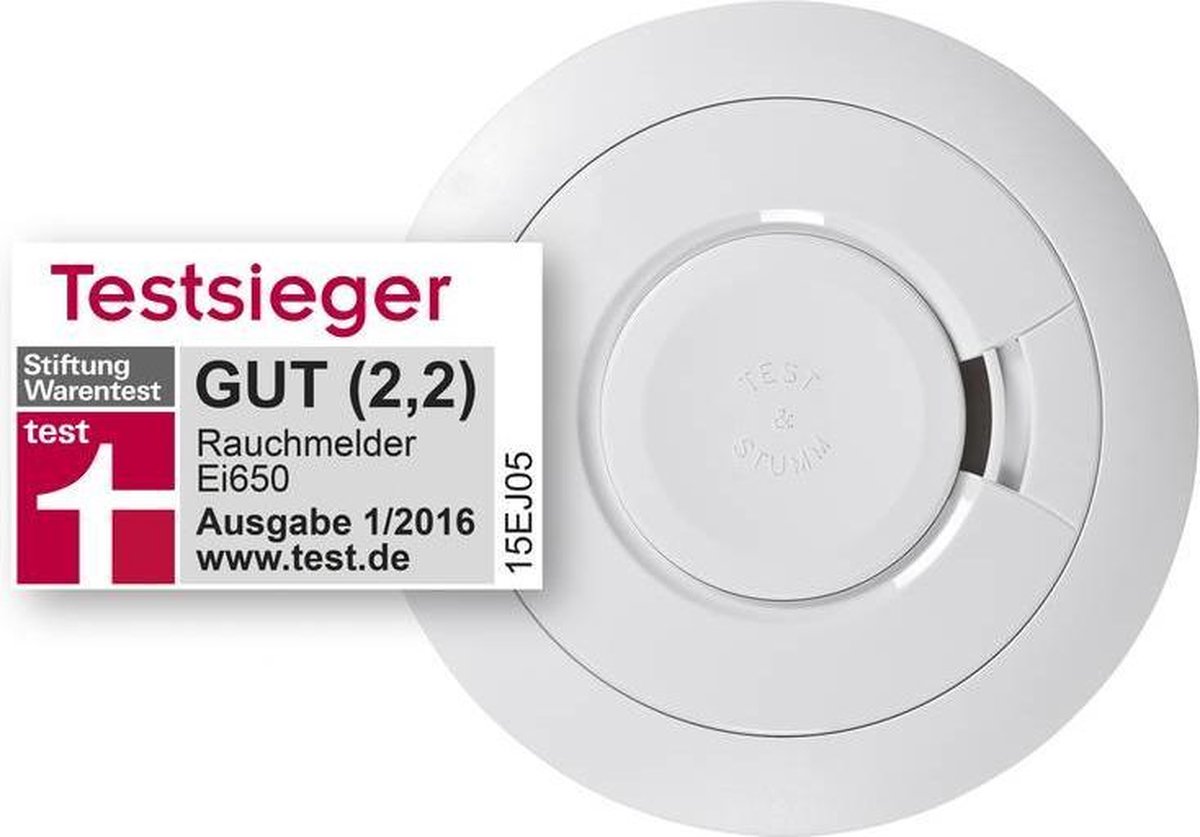 Ei Electronics Ei650RF-3XD Détecteur de fumée sans fil autonomie 10 ans, interconnectable à pile(s)