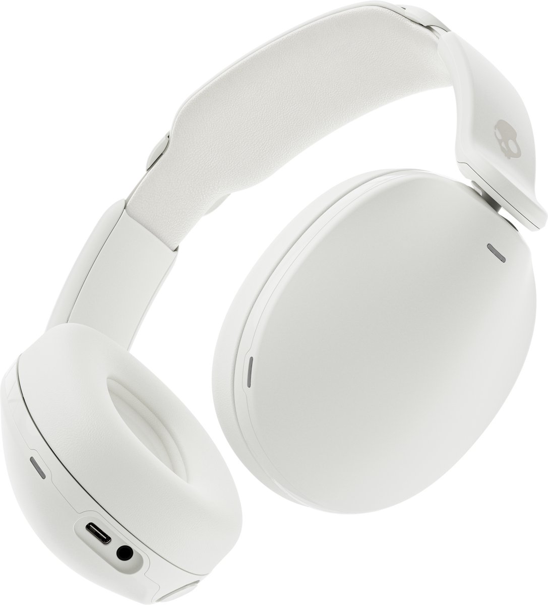 Skullcandy HESH 360 WIRELESS OVER EAR BONE Casque supra-auriculaire Bluetooth blanc Suppression du bruit du microphone pliable téléphone portable