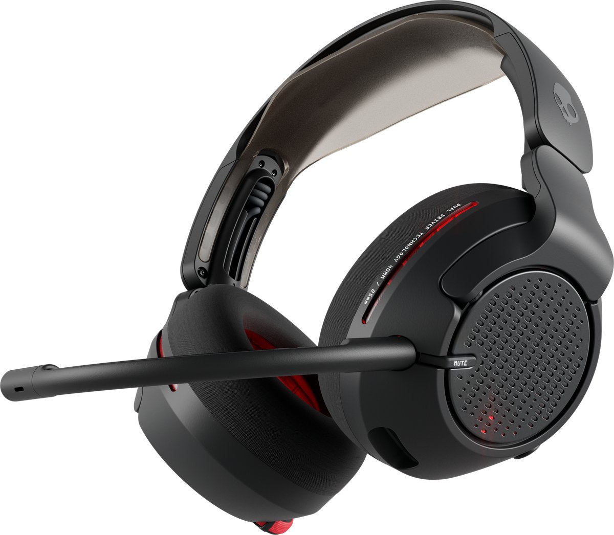 Skullcandy CRUSHER PLYR 720 Casque supra-auriculaire sans fil Virtual Surround noir Suppression du bruit du microphone volume réglable Gaming