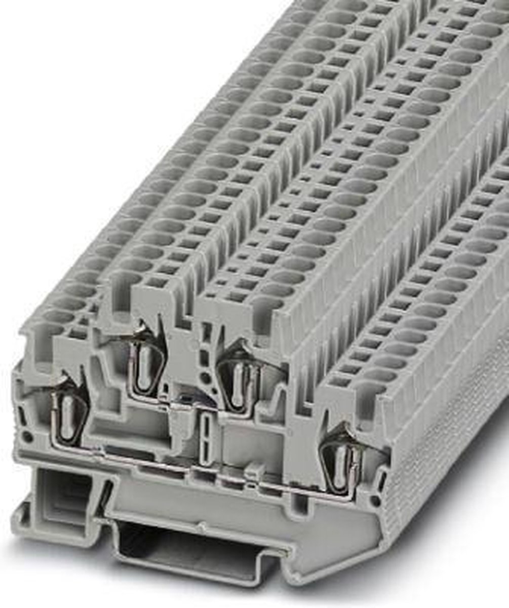Bloc de jonction à ressort à 2 étages Phoenix Contact STTB 1,5 3031157 gris 50 pc(s)