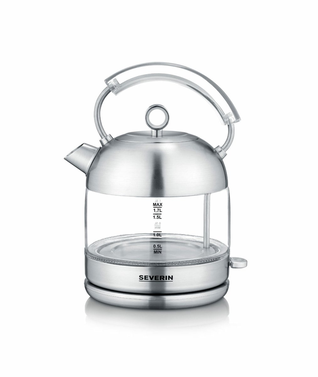 Severin WK 3459 Bouilloire sans fil, sans BPA acier inoxydable Contenance: 1.7 l