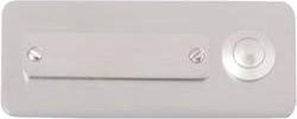 Heidemann 70121 Plaque de sonnette avec porte-nom simple acier inoxydable 24 V/1 A