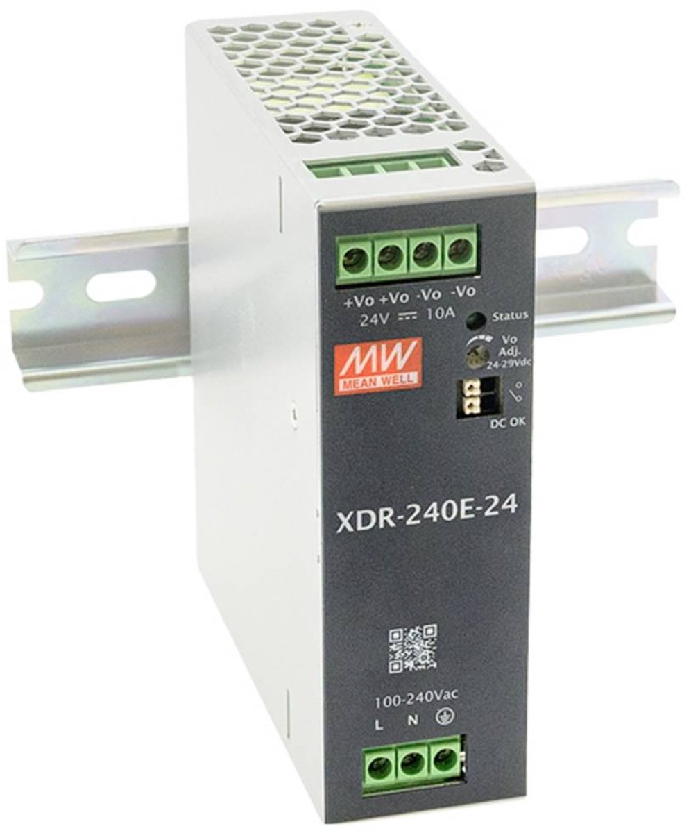MEAN WELL XDR-240E-12 Alimentation rail DIN 12 V 20 A 240 W Contenu 1 pc(s)