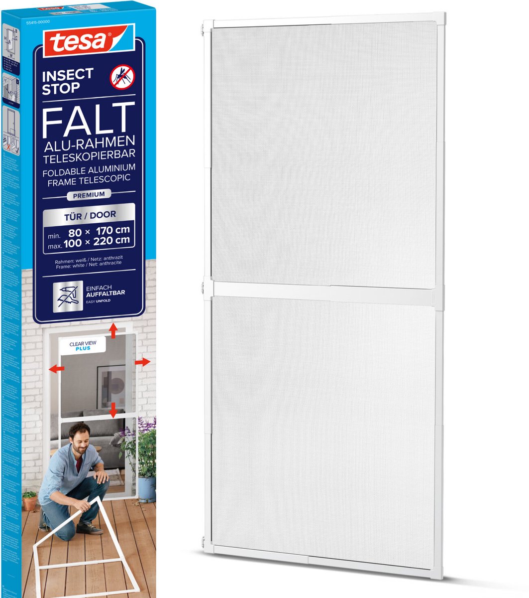 tesa FALT 55415-00000-00 Moustiquaire de porte blanc 1 pc(s)