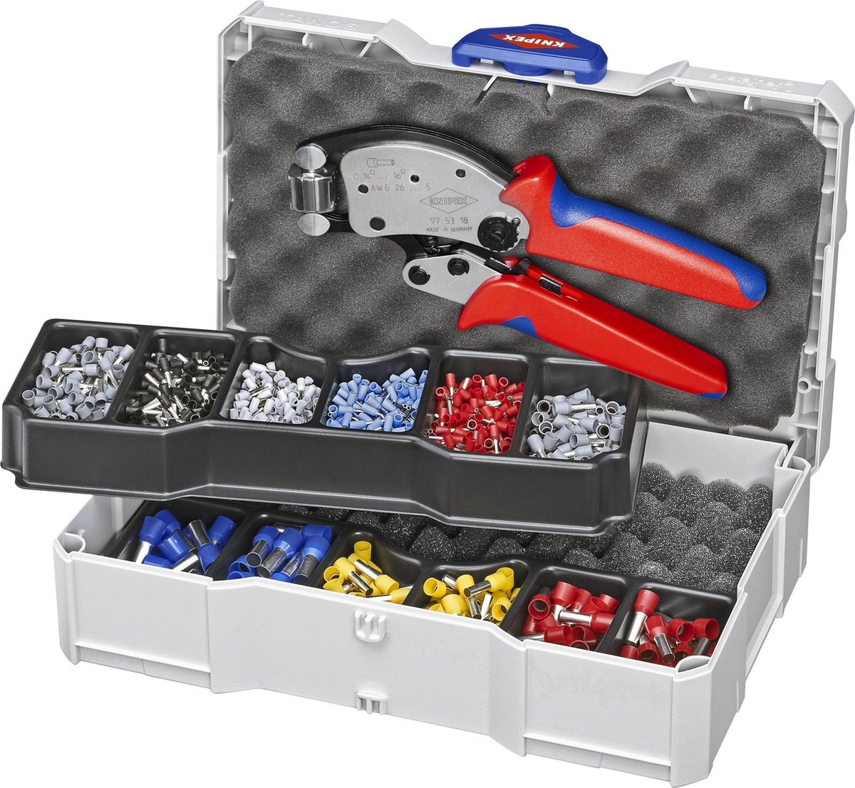 Knipex Twistor 16 97 90 13 Kit per crimpaggio Boccola 0.14 fino a 16 mm²