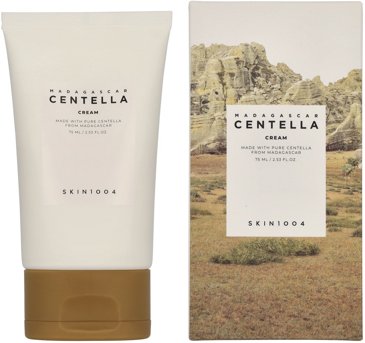 SKIN1004 Madagaskar Centella Creme Feuchtigkeitsspendende Hautkomfort Gesichtscreme 75ml white