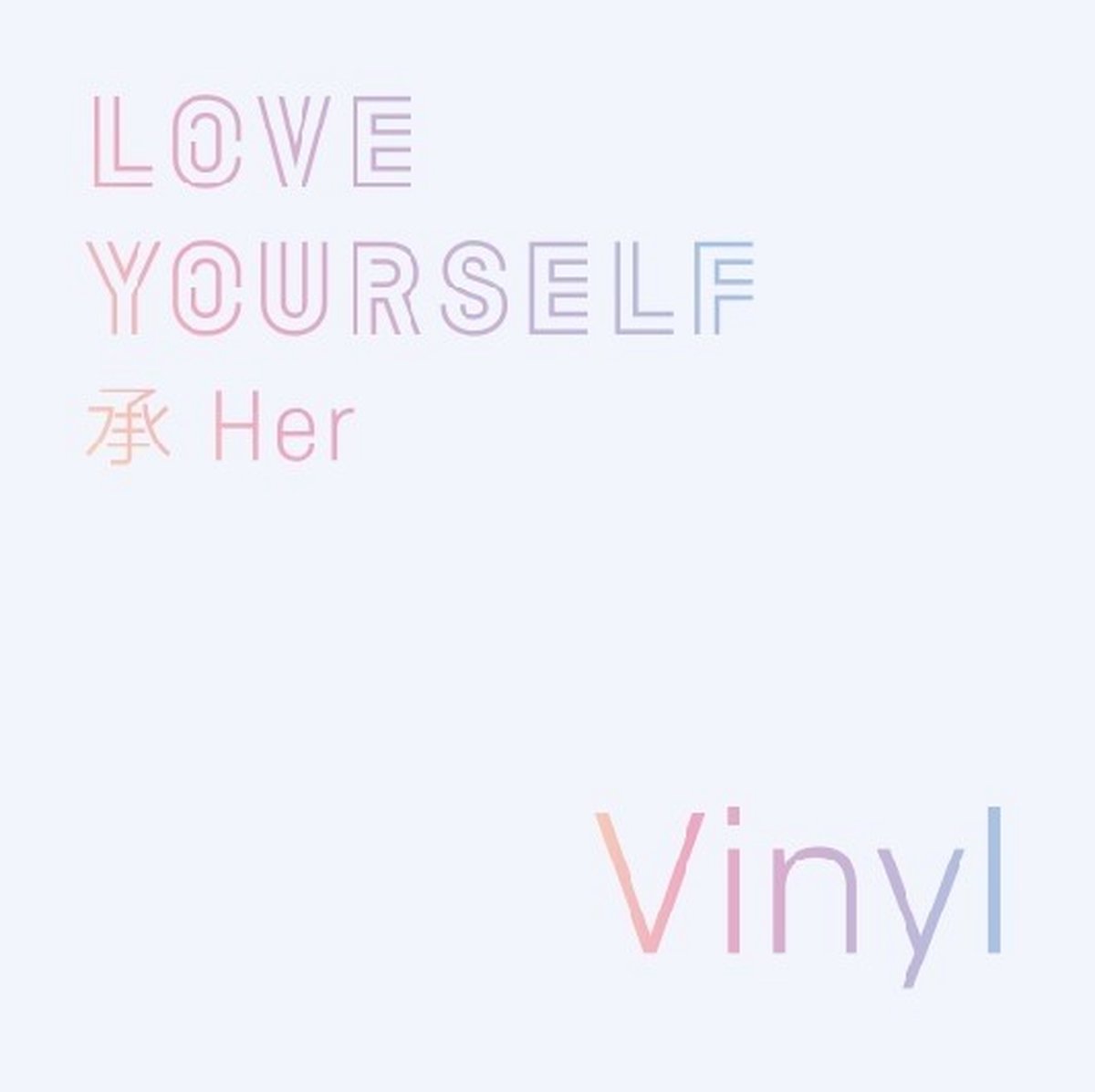 BTS – Das 5. Mini-Album LOVE YOURSELF 'Her' [L+O+V+E 4] RANDOM 1PCS white