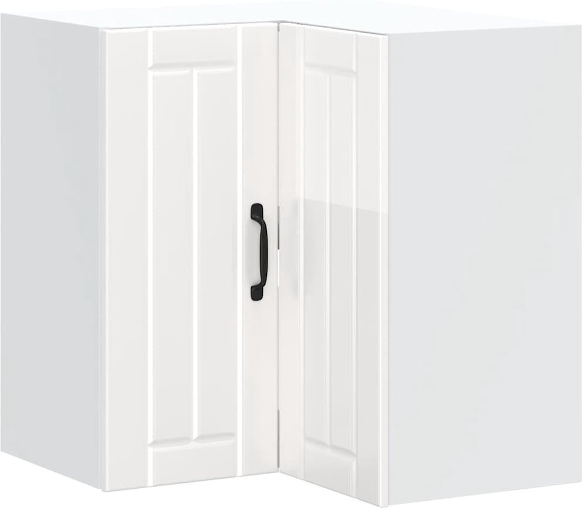 Wandhängeschrank Eck-Küchenschrank, Lucca, Weiß