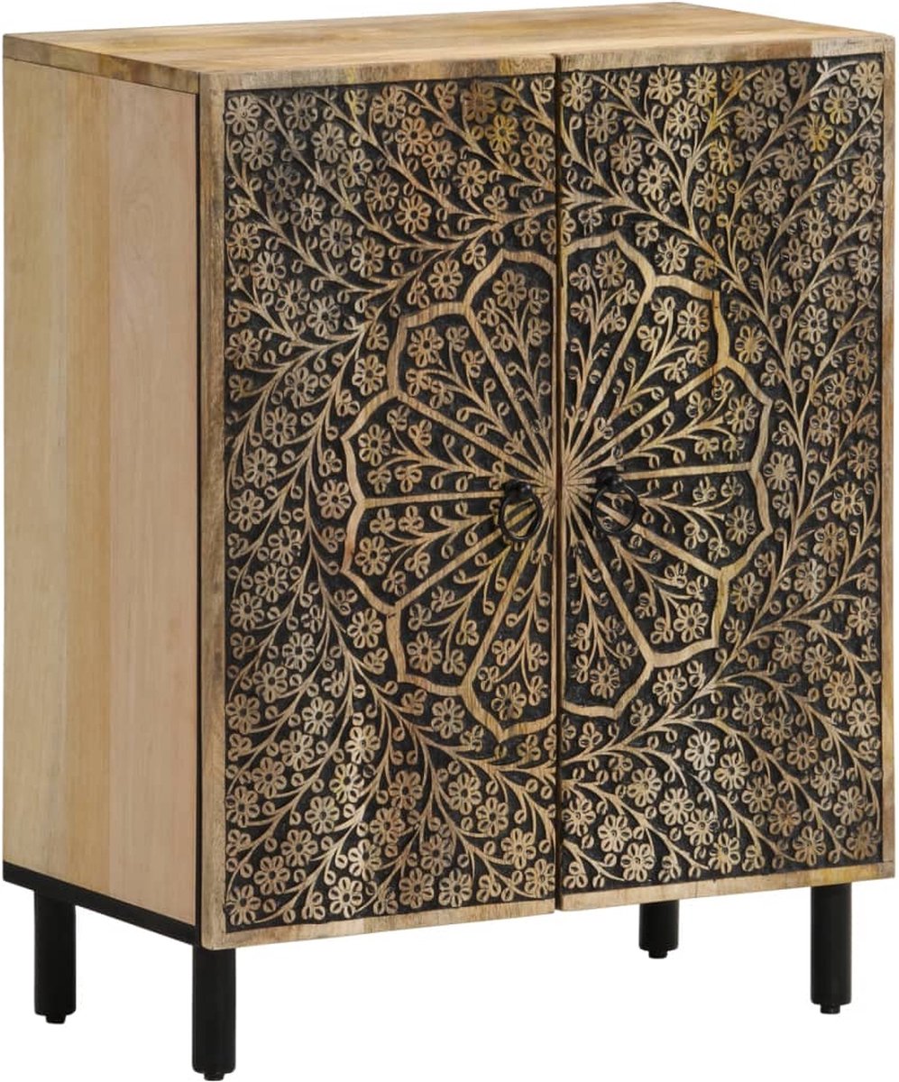 Vidaxl Schrank, 60x33x75 cm, Massivholz Mango