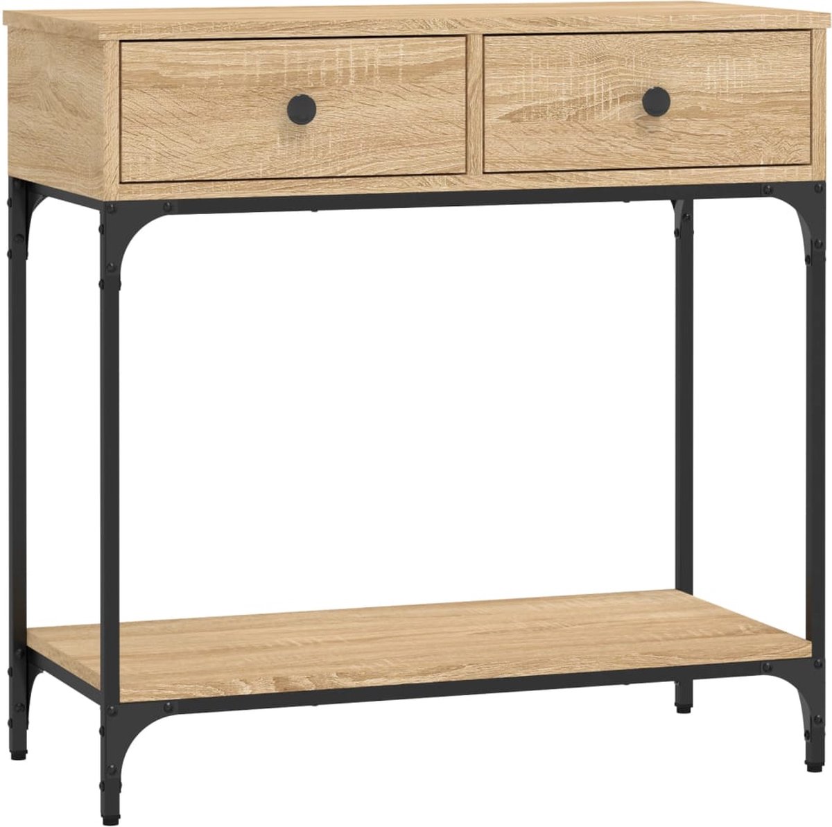 Vidaxl Konsolentisch, Sonoma-Eiche, 75X34,5X75 Cm