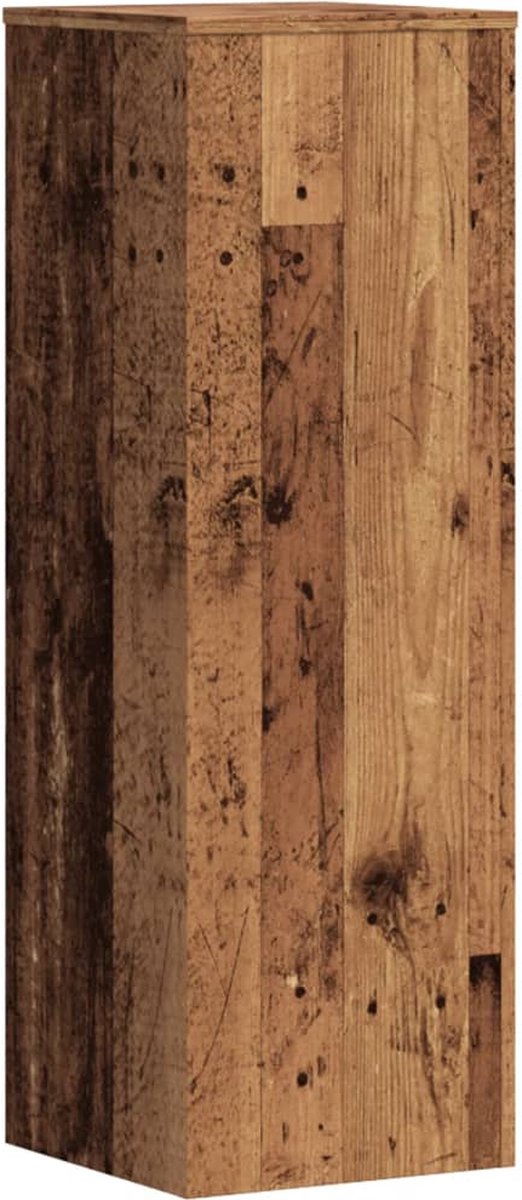 Vidaxl Pflanzenständer, Altes Holz, 33x33x100 cm