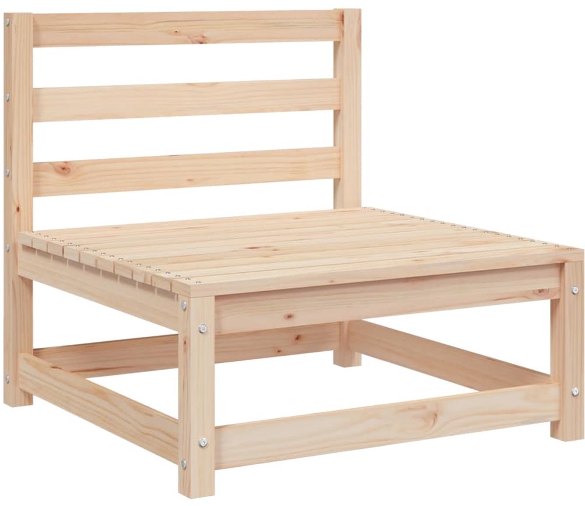 Vidaxl Gartensofa Ohne Armlehnen, 70X70X67 Cm, Kiefernholz