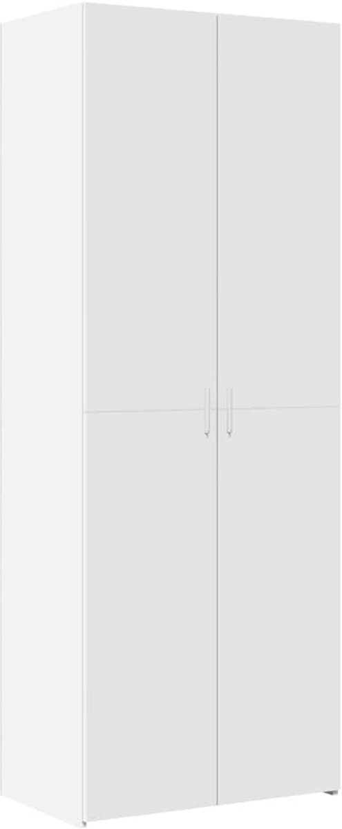 Vidaxl Hoher Schrank, Weiß, 70X42,5X185 Cm, Holzwerkstoff