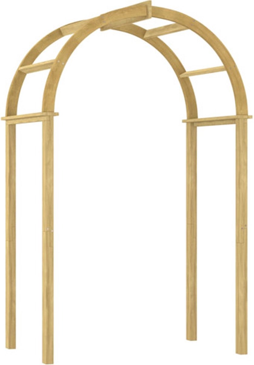 Vidaxl Gartenpergola, 141X97X243 Cm, Imprägniertes Kiefernholz