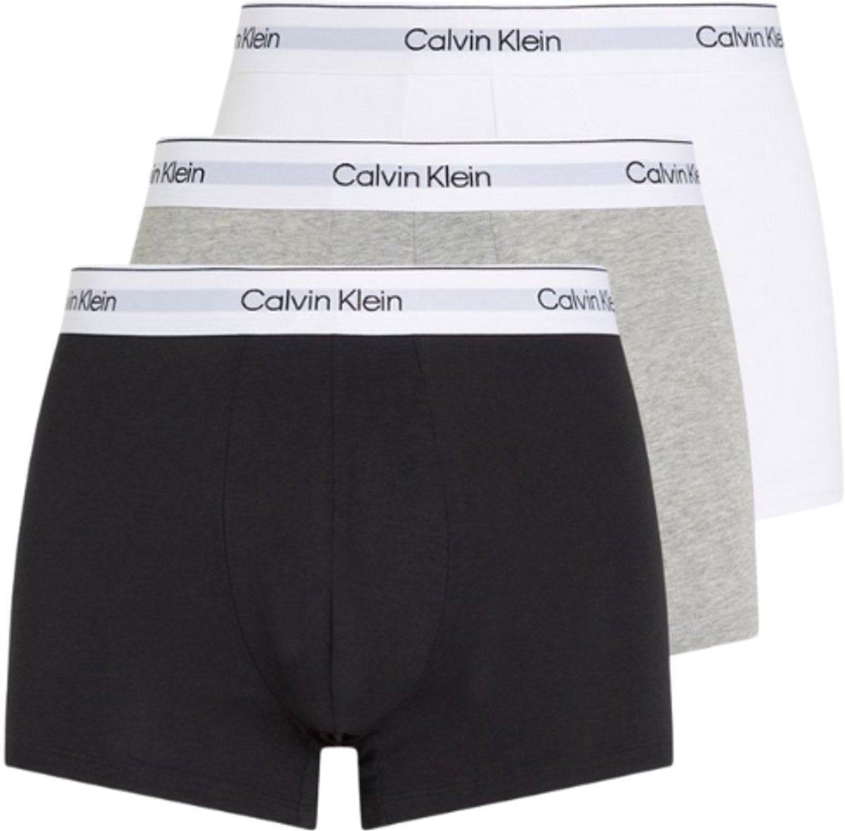 Calvin Klein Logo Stretch Boxershorts 3er-Pack Herrenunterwäsche LV00NB4-389 XXL white