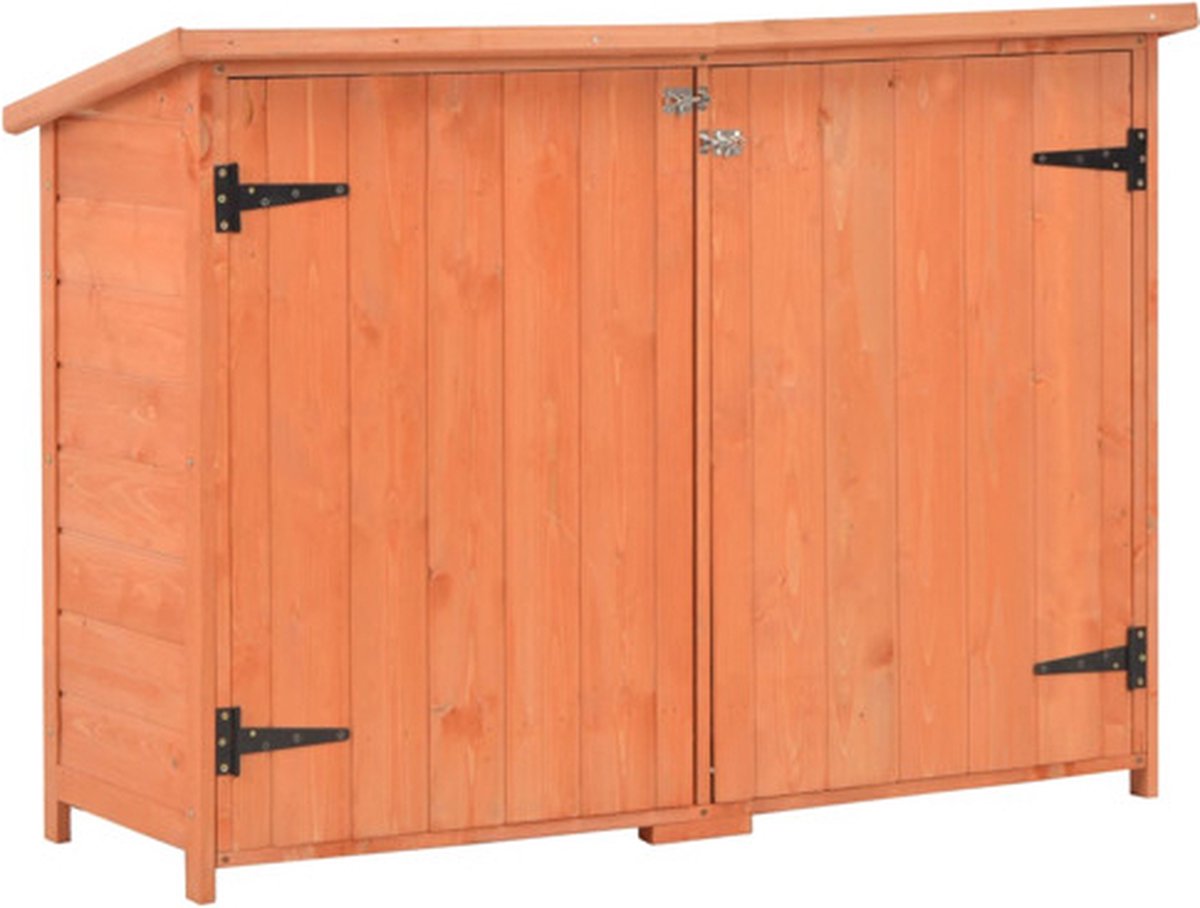 vidaXL Garten-Geräteschuppen 128x42x91 cm Holz braun