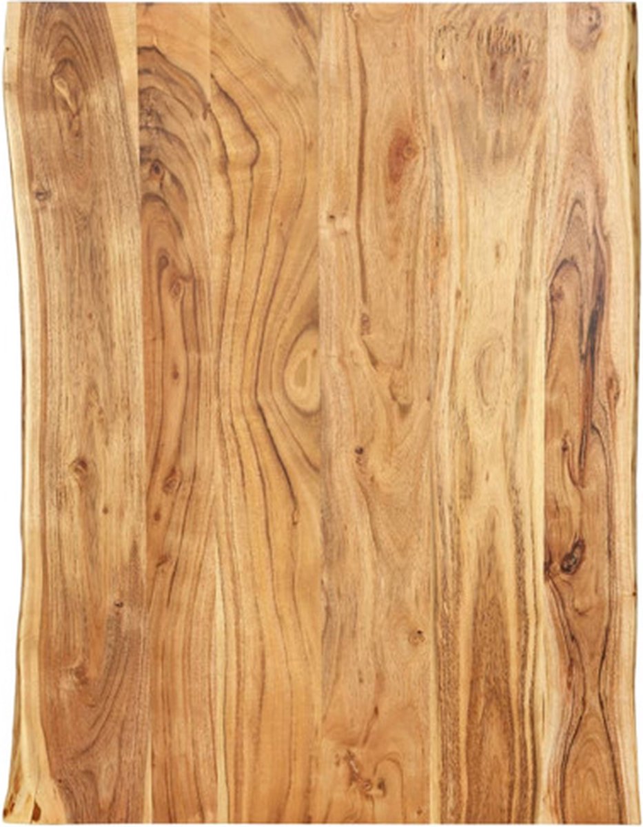 vidaXL Tischplatte Massivholz Akazie 80x(50-60)x2,5 cm braun