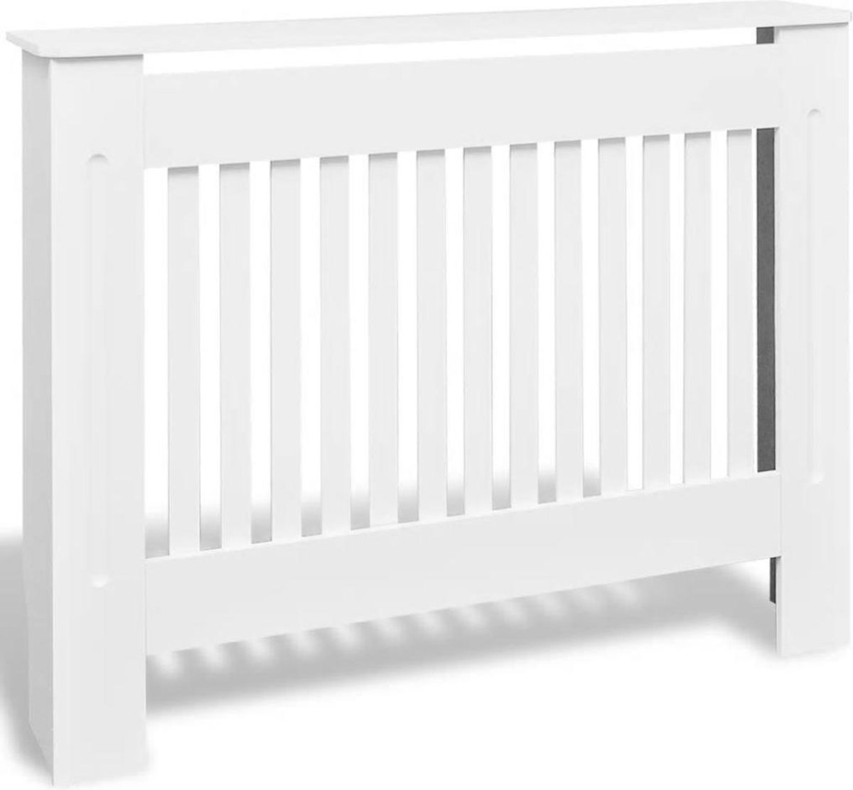 Holzwerkstoff Heizkörper-Abdeckung Heizkörperverkleidung 112 cm, weiß