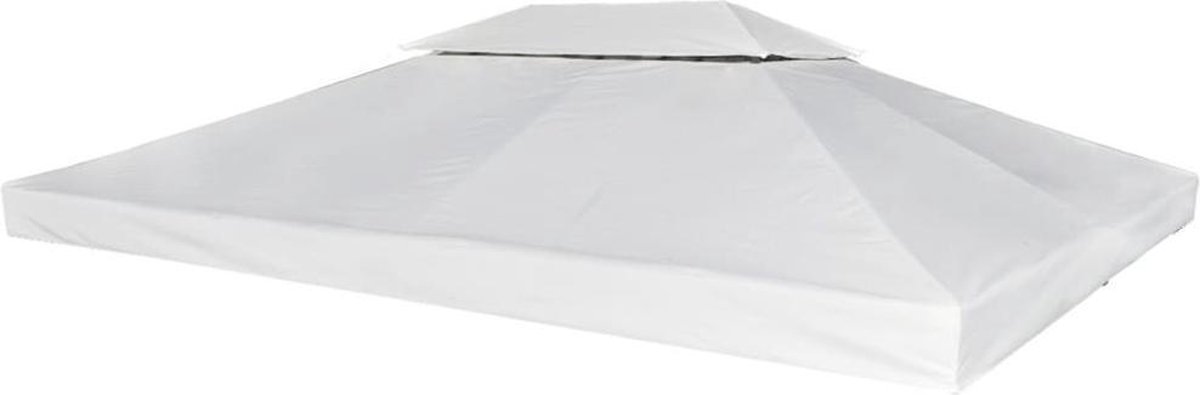 vidaXL Pavillon-Ersatzdach 310 g/m² Cremeweiß 3x4 m