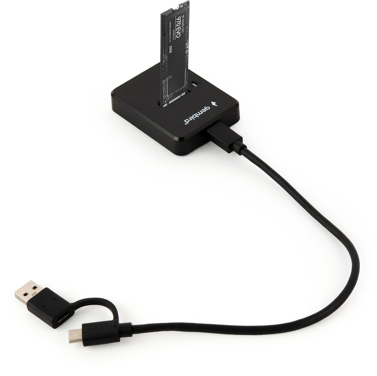 Dockingstation Desktop USB-C M.2 SATA NVME schwarz