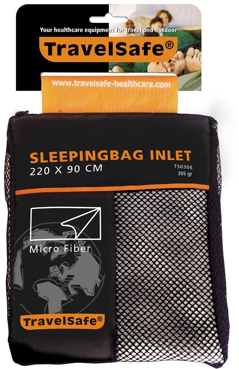 Travelsafe Outdoor-Schlafsack, Innenmaterial Mikrofaser, Rechteckig orange