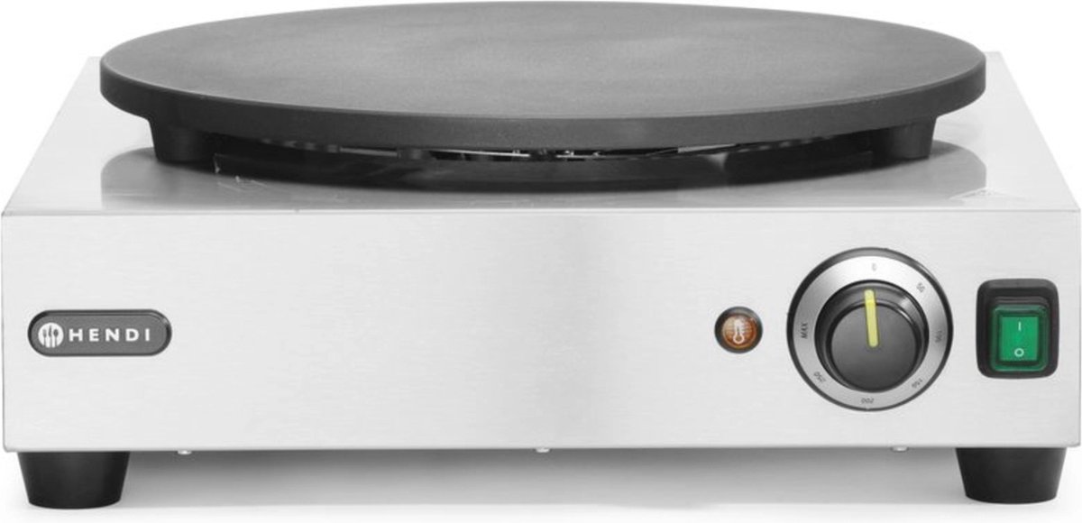 Runder elektrischer Crêpes-Maker, Durchmesser 40 cm, 3000 W - Hendi 212028