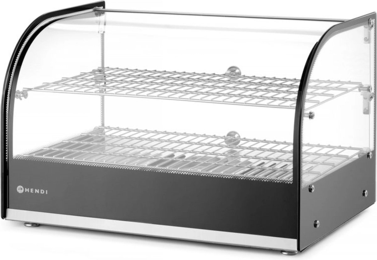 Beheizte Vitrine für Lebensmittel 800W - Hendi 273999 800W
