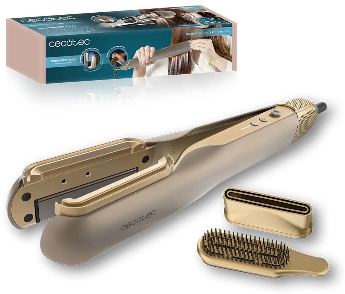 Cecotec AirLisse 2in1 ForceDry Champagne aero Glätteisen