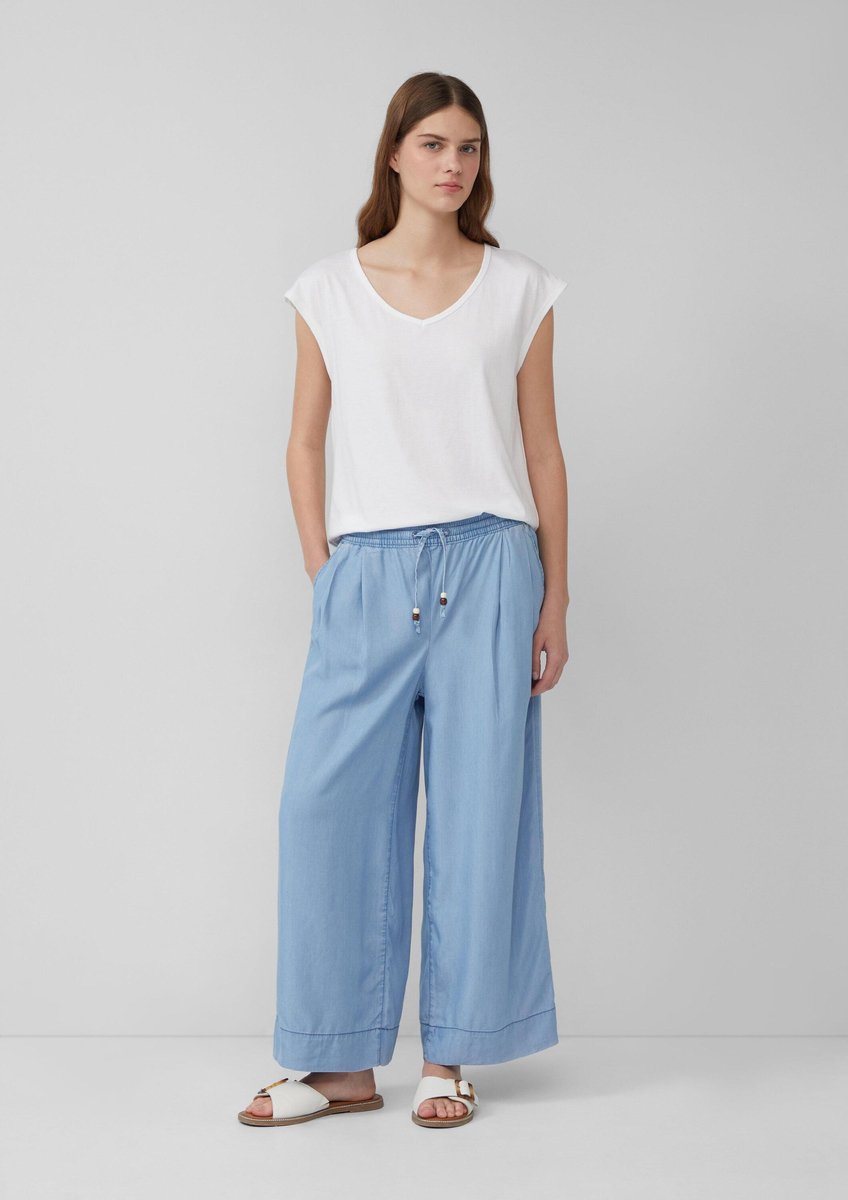 Hochtaillierte Weite Beinen Jeans mit Elastischem Bund für Frauen s.Oliver Suri