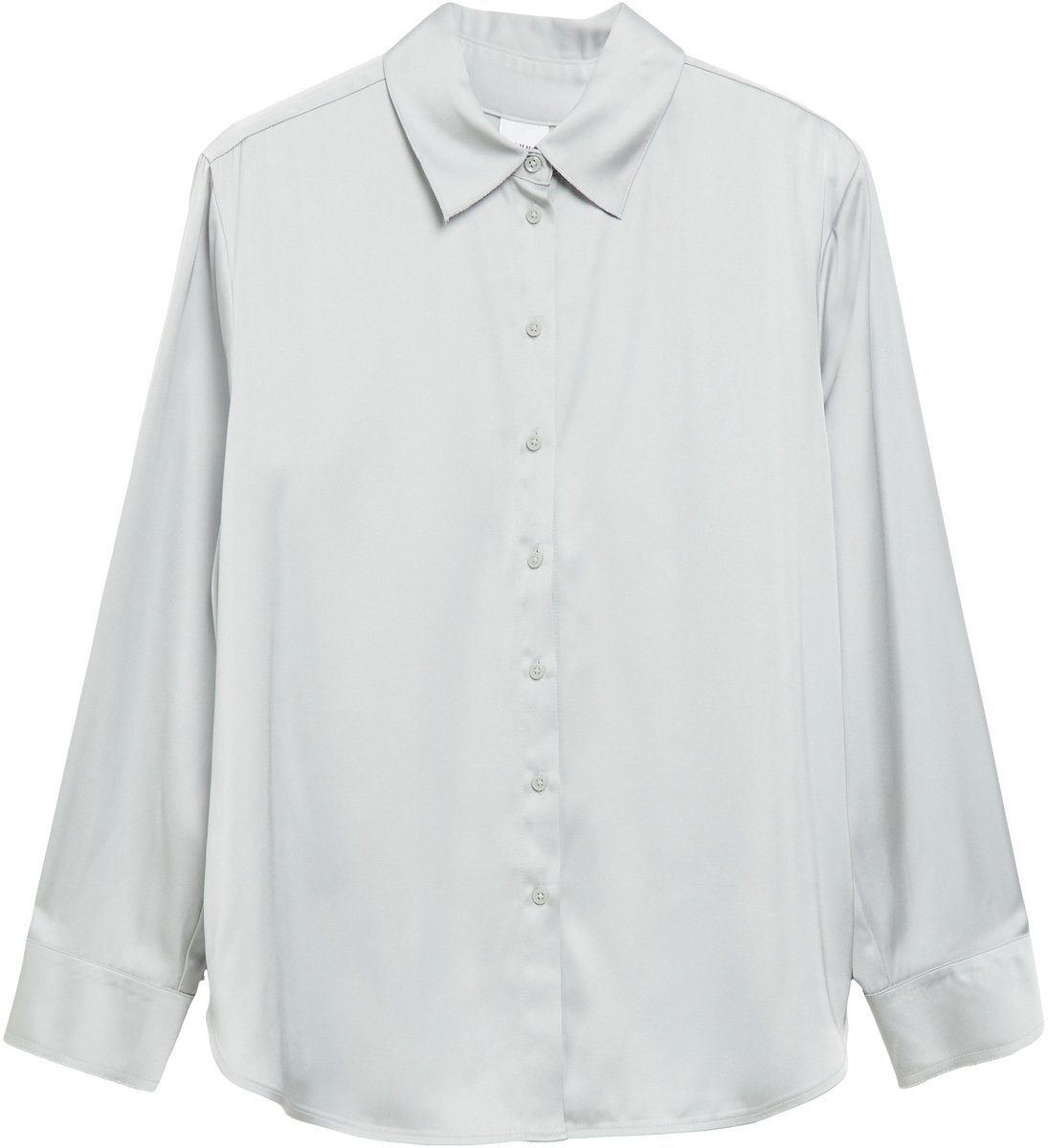 Zeitlose Satinbluse mit Knopfleiste Damen COMMA