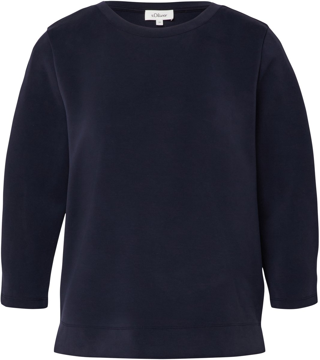 Damen Sweatshirt aus weichem Modal-Mix mit 3/4-Ärmeln s.Oliver