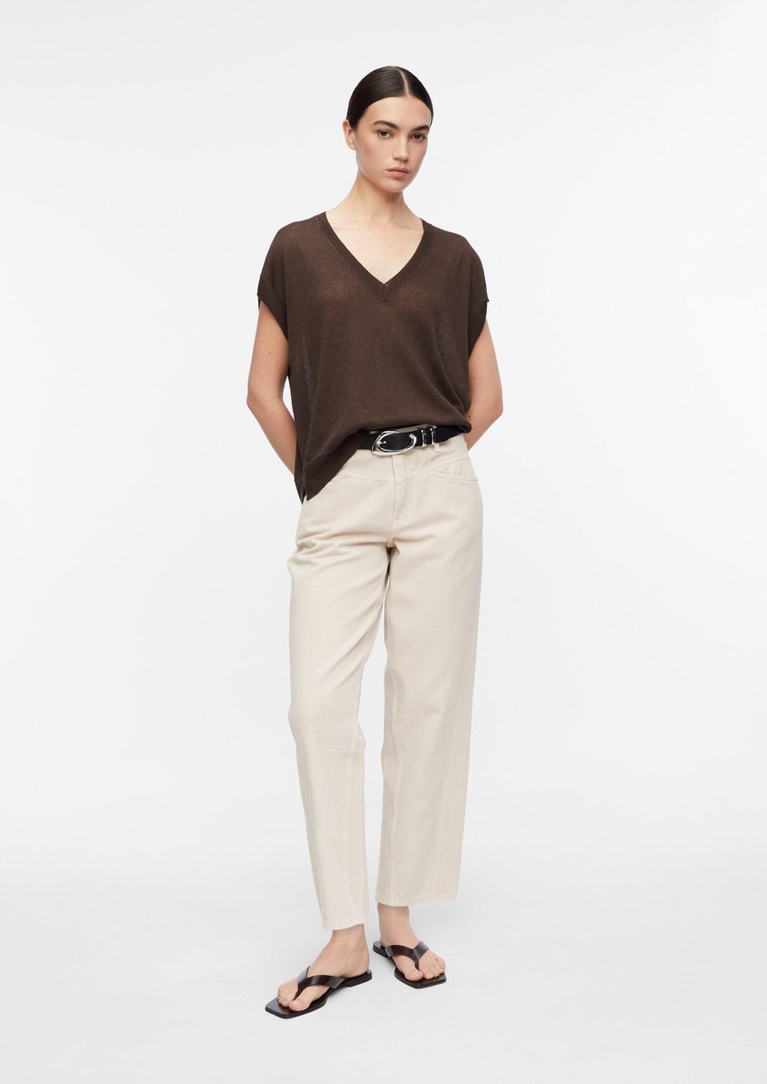 Jeans Loose & Relaxed Ausgewaschen Mittelhohe Taille Damen COMMA