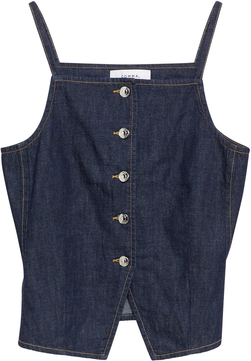 Leichtes ärmelloses Jeans-Top Damen COMMA