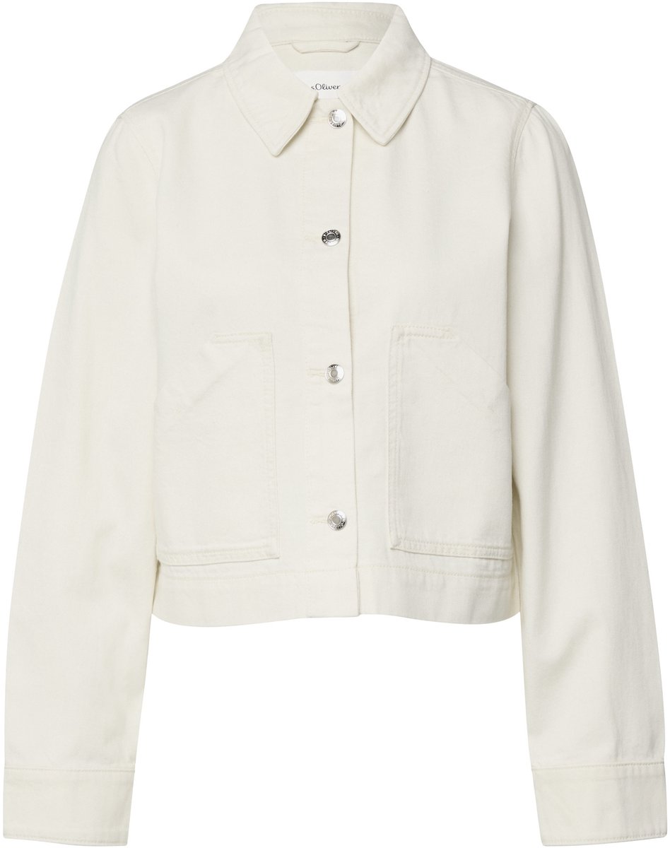 Damen Baumwollmischung Jean Jacke mit aufgesetzten Taschen s.Oliver