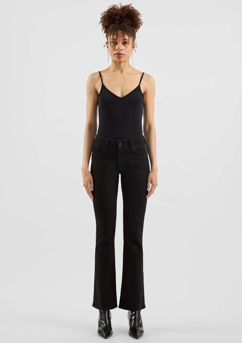Bootcut Jeans mit mittelhohem Bund für Damen QS Catie