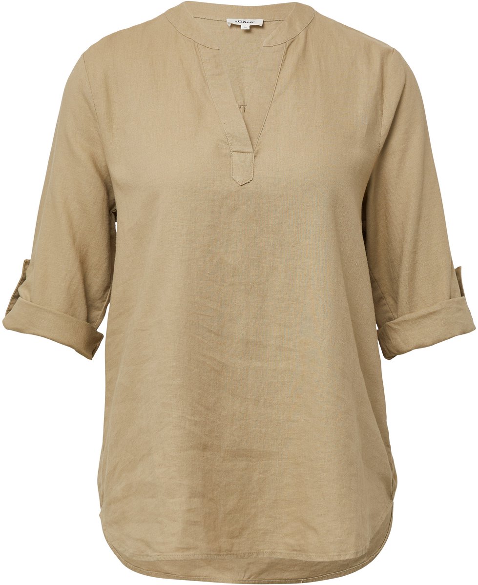 Leinenbluse mit Revers für Damen s.Oliver