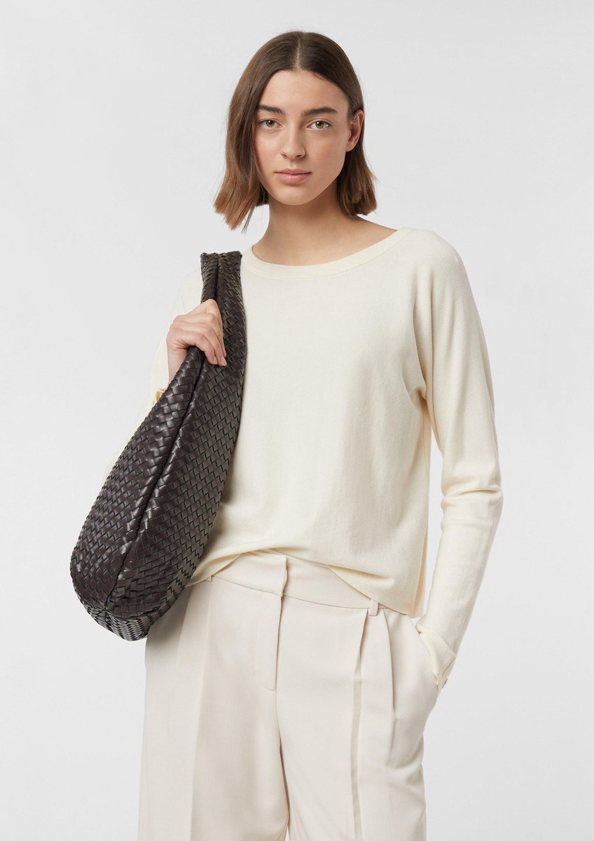 Rundhalsausschnitt Pullover Damen COMMA