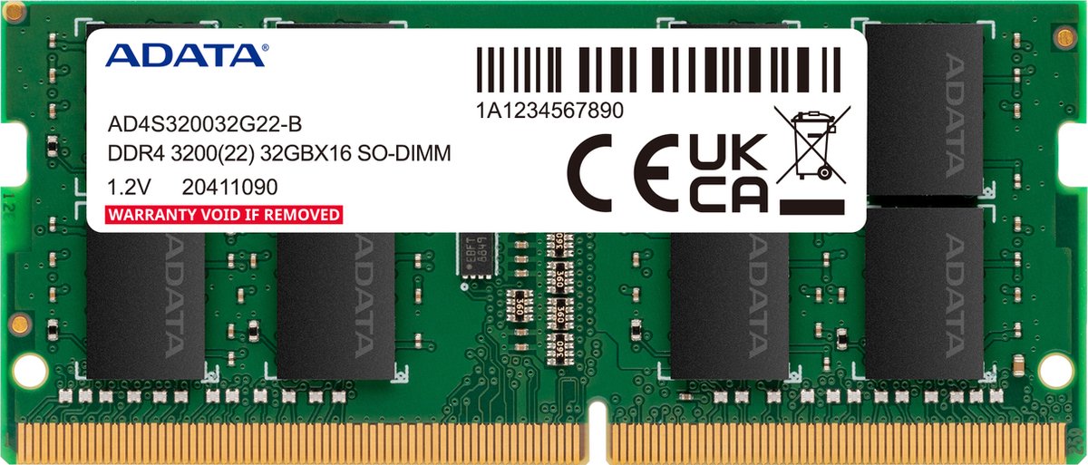ADATA AD4S32008G22-DTGN módulo de memoria 16 GB 2 x 8 GB DDR4