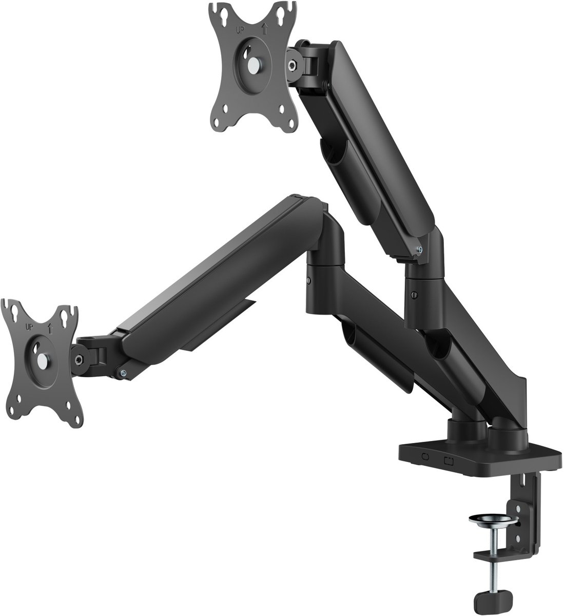 Soporte para 2 monitores Gas 17-32" inclinable Giratorio VESA hasta 9 kg