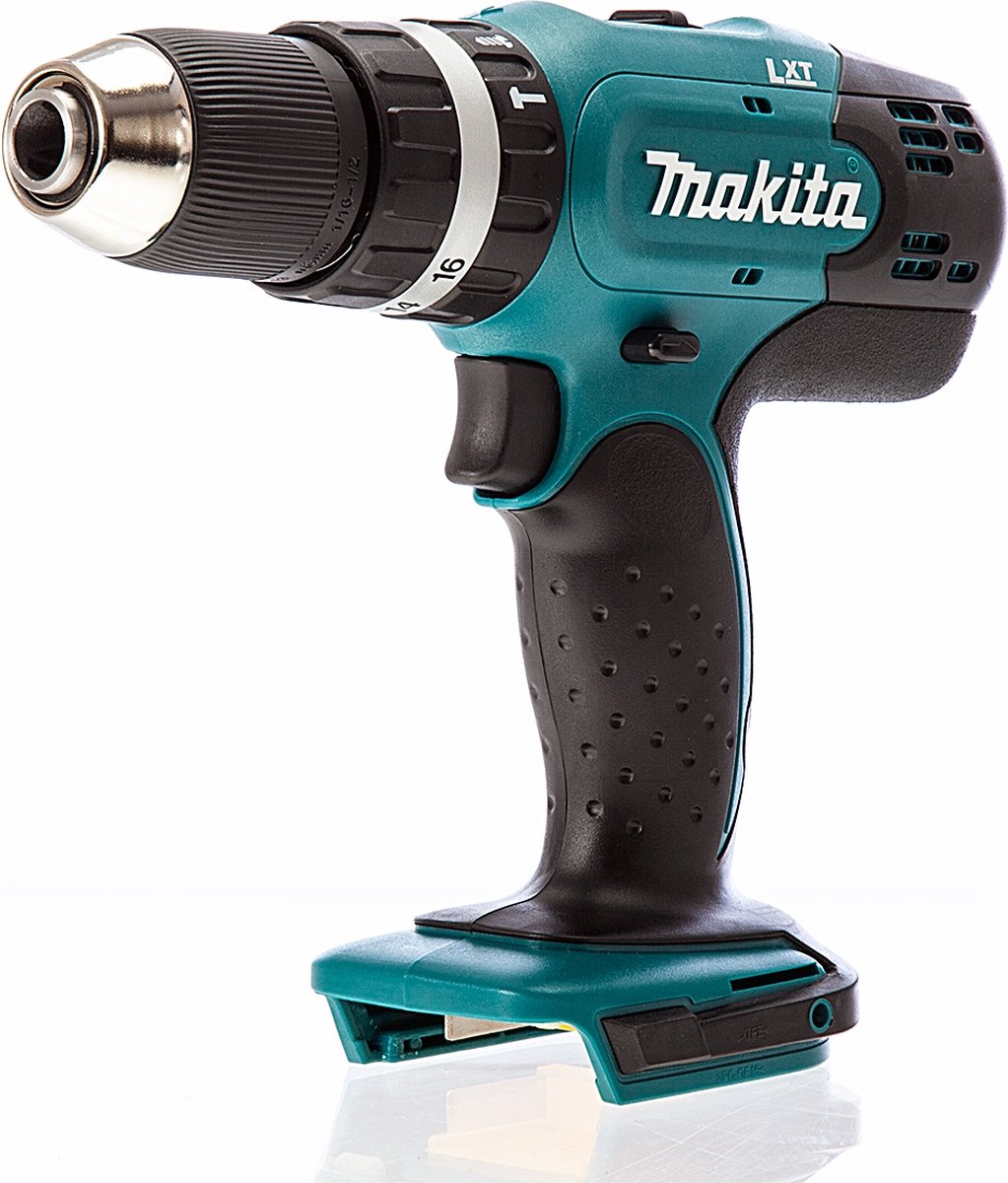 Makita DHP453Z taladro Sin llave 1,7 kg Negro, Verde, Plata