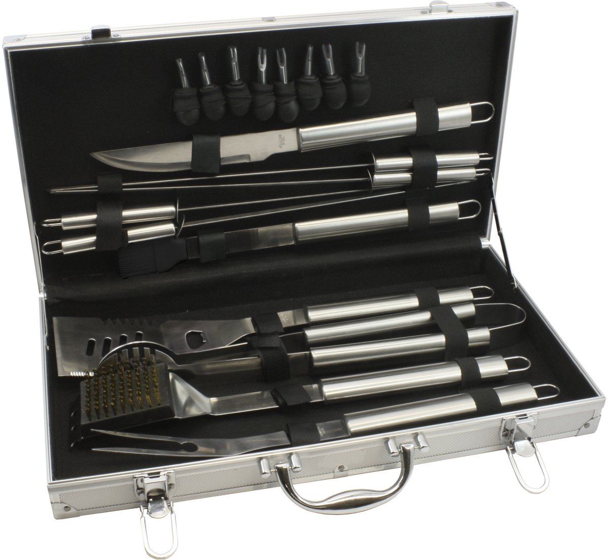 Zilverstad Leopold Vienna Grillmaleta 18 teilig 8x24x27 LV01070