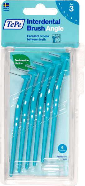 TePe Angle Interdentalbürsten blau 0,6 mm 6 Stück