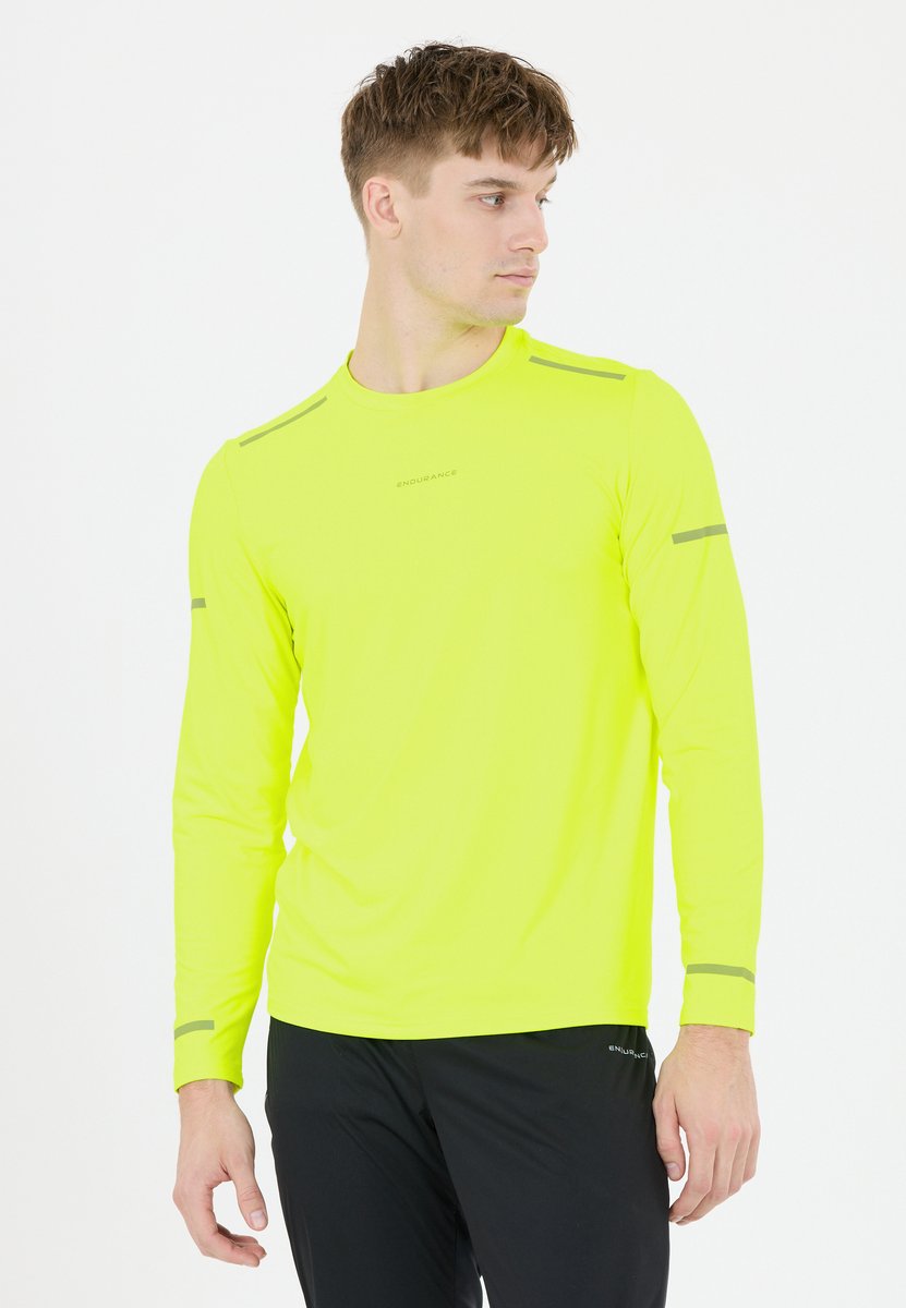 Endurance Ailey LS Tee T. XL Jaune Homme