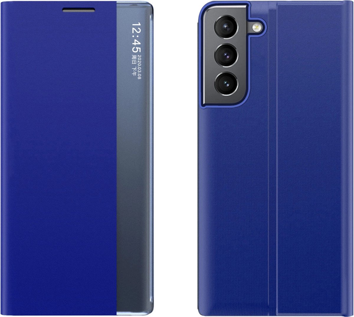 Hurtel New Sleep Case for Samsung Galaxy S23+ Cover with Flip Stand Blue