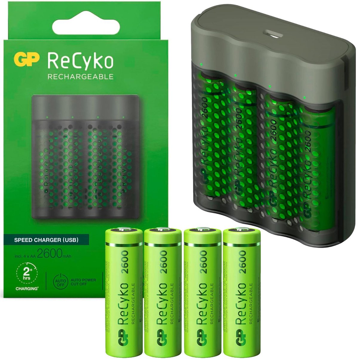 GP Battery Charger Speed M452 4xAA 2600mAh