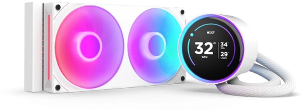 NZXT Kraken Elite RGB V2 240 (2024) - Hvid med RGB - CPU Vandkøling - Max 30 dBA